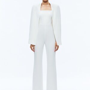 Alice + Olivia  White Women's Jumpsuit with cape